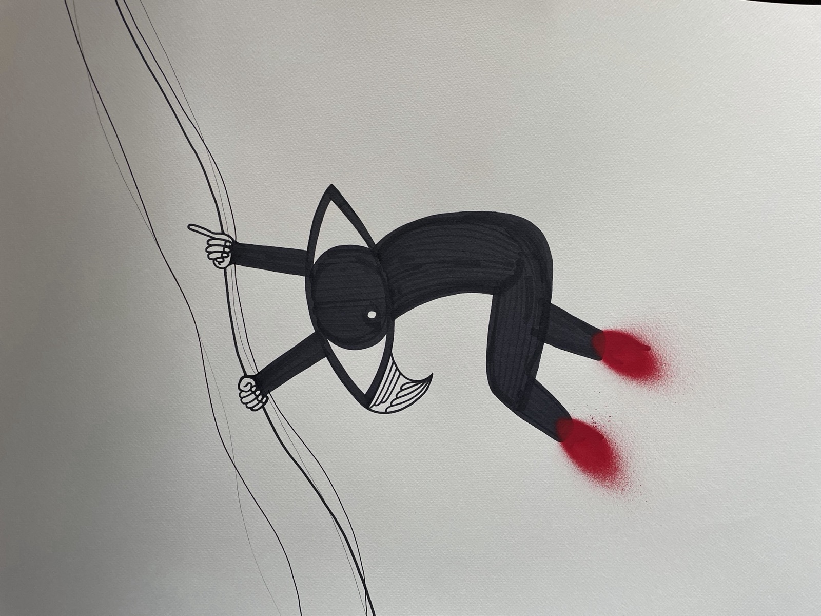 Art — hanging on
